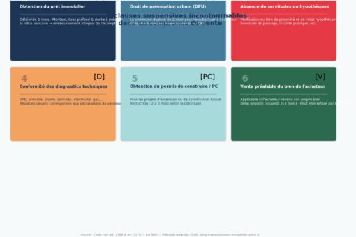 Les clauses suspensives à ne pas oublier chez le notaire