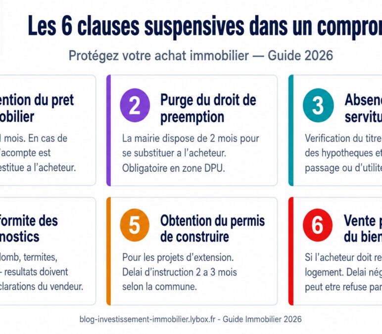 Les clauses suspensives à ne pas oublier chez le notaire