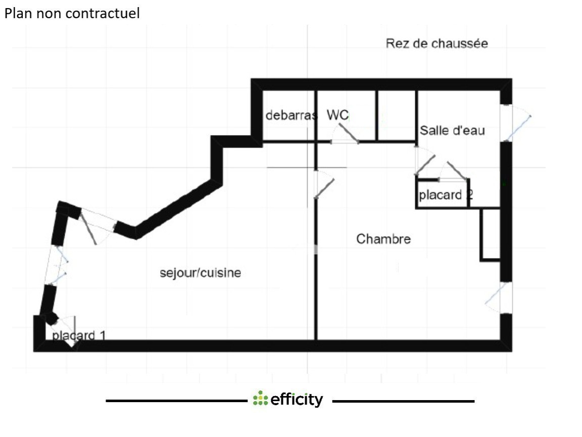 Plan T2 Villette d'Anthon