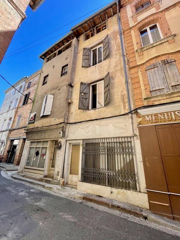 Façade immeuble Vieux Gaillac