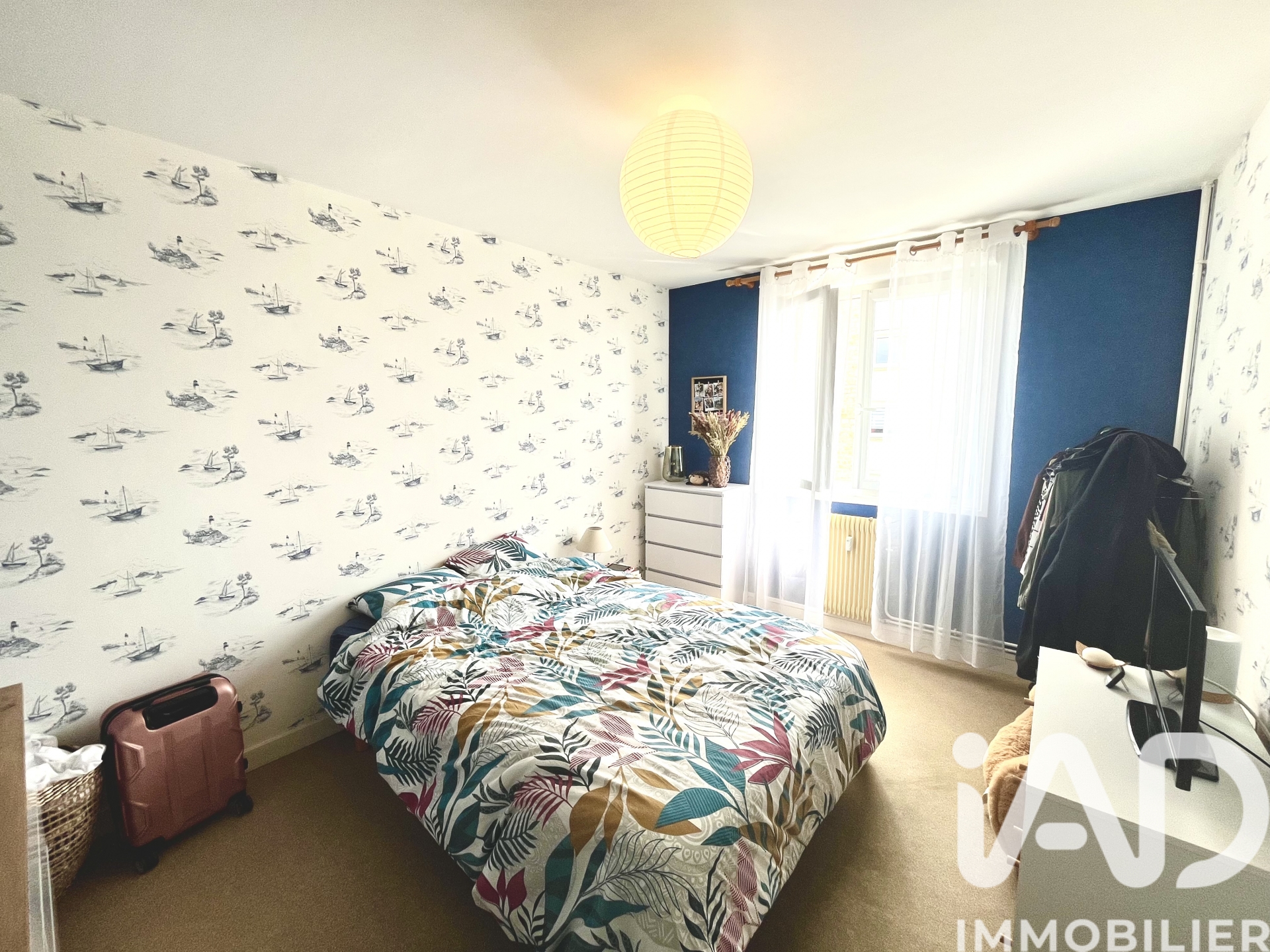 Chambre principale decoration marine T3 Granville